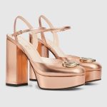 Gucci Women’s platform pump with crystal Double G - Image 6